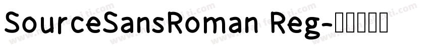 SourceSansRoman Reg字体转换